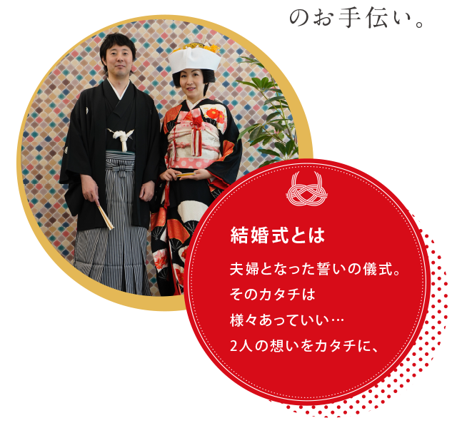 結婚式とは夫婦となった誓いの儀式。そのカタチは様々あっていい…2人の想いをカタチに、